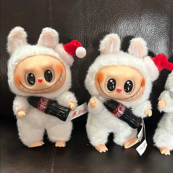 Coca Cola Bunny Plush Trio - White and Red $18 each! - Picture 2 of 3